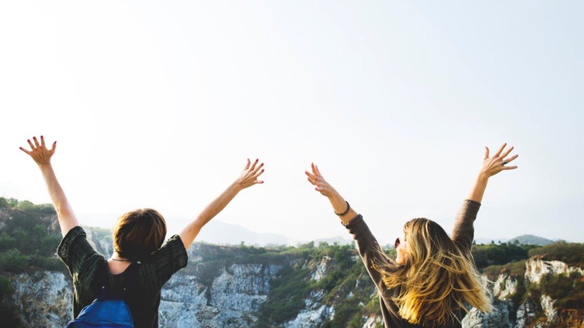 Hands in the air at a community wellness program